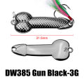 Black Rose Gold Metallic Sequined Feather Hard Bait Rocker for Diving Sea Fishing Lure Fishing Bass with Trout. 