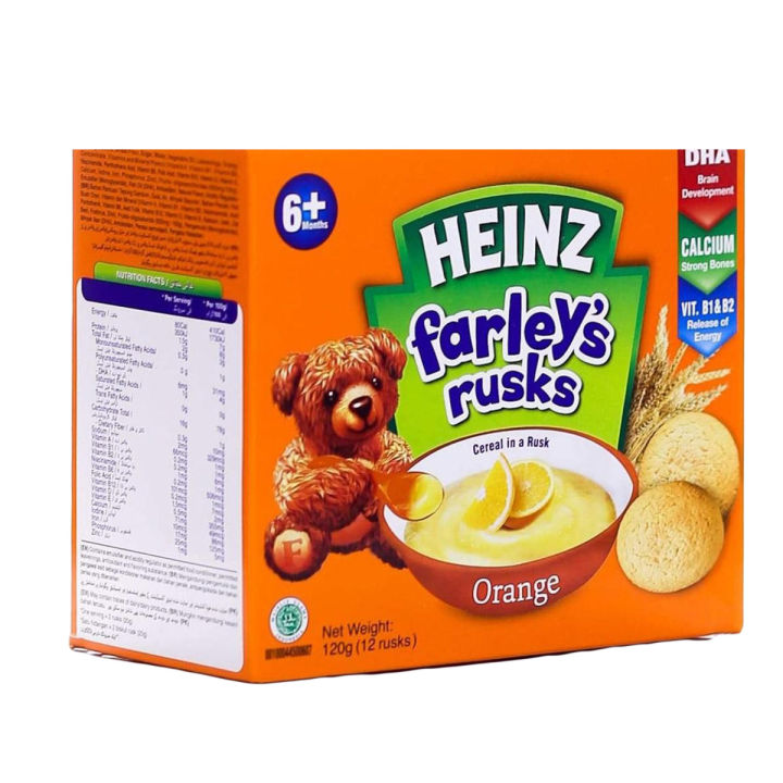 HEINZ FARLEYS RUSK ORANGE 12PC 120 GM