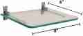Wall Mount Storage TV Box Router Shelf Glass Finish Shelf Stand for Set top Box with Heavy Bracket (Clear, Transparent, 8 x 12 Inches) WiFi Stand / Cordless Phone Stand / Wall Mount / Glass Wall Shelf  Floating Media Glass Shelf Wall Mount TV DVD. 