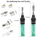 Blow Torch Welding Tools-1 x Wireless gas soldering iron set-black. 
