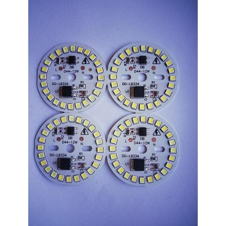 Wholesale Price Pack of 4 pieces - 12w LED chip Direct AC 220V input - Light color white - For 12 Watt Bulb