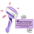 (Pack of 10) WBM Razor For Women With Aloe Vera Strips - 20Pcs (4 Blades) Soft Grip Body Shaver. 