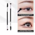 1 【HOT】 1Pcs Eyebrow Brush Eyelash Comb Dual Ended Angled And Spoolie Brush 2 In 1 Eye Brow Beauty Makeup Brush For Eyebrow & Eyelash. 