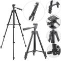 3120 - Tripod Camera Stand With Mobile Holder - Black. 