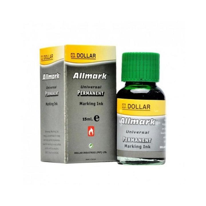 Allmark Permanent Ink BLACK - 15 ml