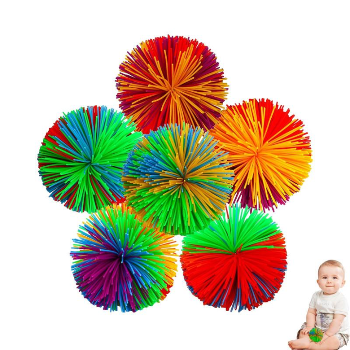 Rainbow Koosh Ball Juggling for Kids Outdoor Sport Game Toys for Boys Men Women Kids Sensory Toy Ball for Home School Office