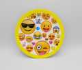EMOJI THEME PAPER PLATES PACK OF 10 PAPER PLATES. 