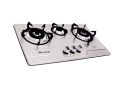 Q National 3 Burner HOB Stove New Technical Blue Flame - Silver. 
