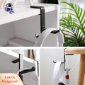 Headphone Stand with Anti-drop Design Headphone Stand Hook Holder Clip Anti-drop Design Curved Desktop Bookcase Protects Headphones Prevents Slipping Rounded Bevel Headphone Bracket. 