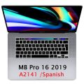 Soft EU Layout for Macbook Pro 16 A2141 Spanish EU Keyboard Cover Silicon for Macbook Pro 16 Spanish Keyboard Protector Skin. 