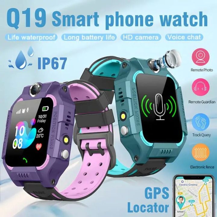 Original Product+FREE Shipping+COD Kids Smart Watch 2G Sim Card LBS Tracker SOS Camera Children Mobile Phone Voice Chat Math Game Flashlight Kids Smart Watch Sim