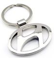Hyundai Logo Metal Car Keychain Key Chain  (Silver) 3D. 