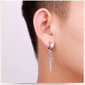 【Pocket king VOX 】pairs stainless steel ear earrings for men women punk cross black earrings jewelry gifts. 