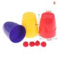 Medium/Large  Magic Three Cups And Balls Magic Tricks Magic Props Toys. 