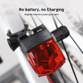 Electromagnetic induction Bicycle Tail Light Self-powered IPX-4 Waterproof LED Bike Light Magnet Taillight Cycling Rear brand new and good quality. 