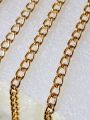 2 .5 Yards of 4mm Silver, Gold-Finished Durable Metal Chain Links for Crafting and Jewelry | Purse Clutches Cross Body Bags Chain Cute Elegant Perfect for Crafting, Jewelry Making, and Various DIY Crafts, and Decorative Enhancements. 