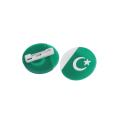 Pakistan & Palestine Flag Badge Collection With Attachable Pin For Office Dress & Kameez Shalwar Happy 14th August Independence Day Celebration Function & Party Wear Pak Parcham Badges 14 Aug Jashan E Azadi Mubarak Festive Event. 