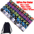 12mm Dice 6 Sided D6 Game Dice 100/50/30/10Pcs Random Colors Two Tone Round Corner Dices Teaching Math PRG Board Game. 