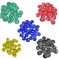Set of 100 Round ID Number Labels Door Key Tags 1-100 Colored Number Sign 1.38'' New Dropship. 
