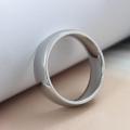 Silver Round Stainless Steel Ring. 