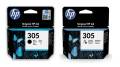 HP 305 Black And Tri-Colors Original Ink Cartridges Set. 