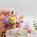 LUCHY WATCHES Cartoon Keychain Cute POPMART Pendant Labubu Ice Cream Bag Decoration Gift. 