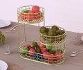 Countertop Fruit and Vegetables Basket | Multipurpose Anti Rust Metal Wire Stand for Kitchen, Dining Table and Bathroom. 