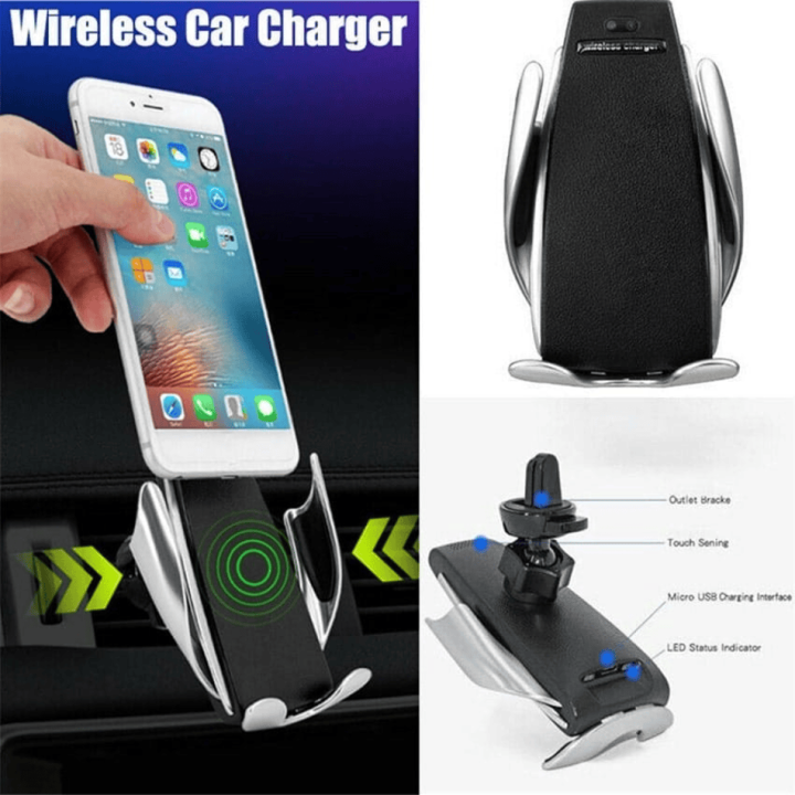 S5 Smart Sensor  ALL MOBILE SUPPORT Wireless Charger Stand by QC Qi 10W Fast Charging Holder in Pakistan