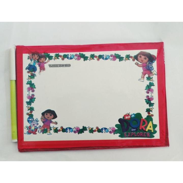 Dora White board with black board 7.5inches by 5inches