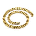 Douyin Internet celebrity with the same style of dropshipping European and American fashion simple electroplating encrypted titanium steel men's bracelet necklace. 