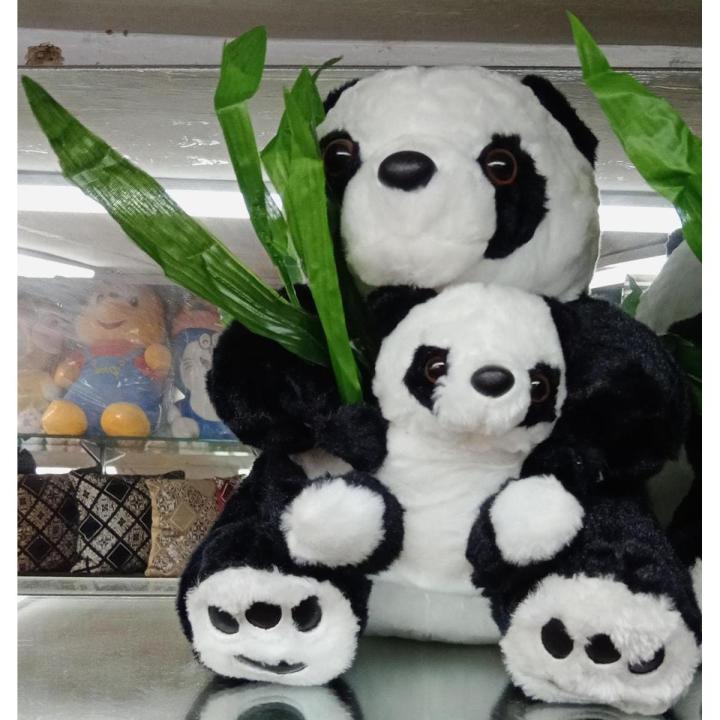 Panda with baby panda stuff toy best gift boys and girls