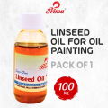 Prima linseed oil 100ml Plastic bottle for oil painting. 