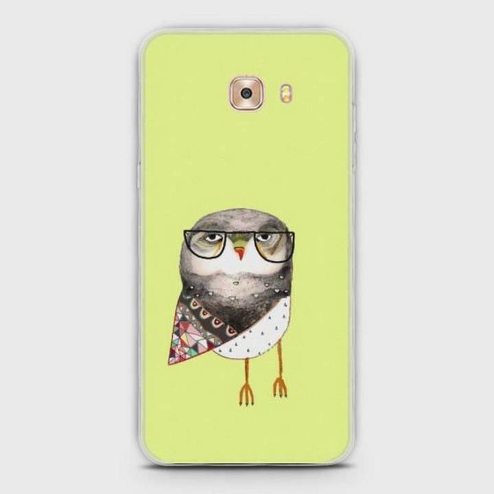 Samsung C5 Pro Cover - SkinLee HQ Hybrid Case (Soft) - Funky Glasses Owl - SKINLEE-431-1-136-40