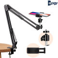 Alogy Overhead Video Stand Adjustable And Foldable Scissor Arm Stand For Mobile With Adjustable Mobile Holder And Table Mounting Clamp For video Shooting Reels Pictures Phone Stand Holder for Overhead Video Filming Livestream Flat Photography Videography. 