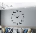 DECORA 3D Wooden Wall Clock | 24 Inch Wooden Clock | 3D Quartz Watch DIY Design Decoration Piece for Home Decor and Living Room | Numeric 3D Clock for Offices and Rooms and for Gifts | Modern Design High Quality Premium Clocks. 