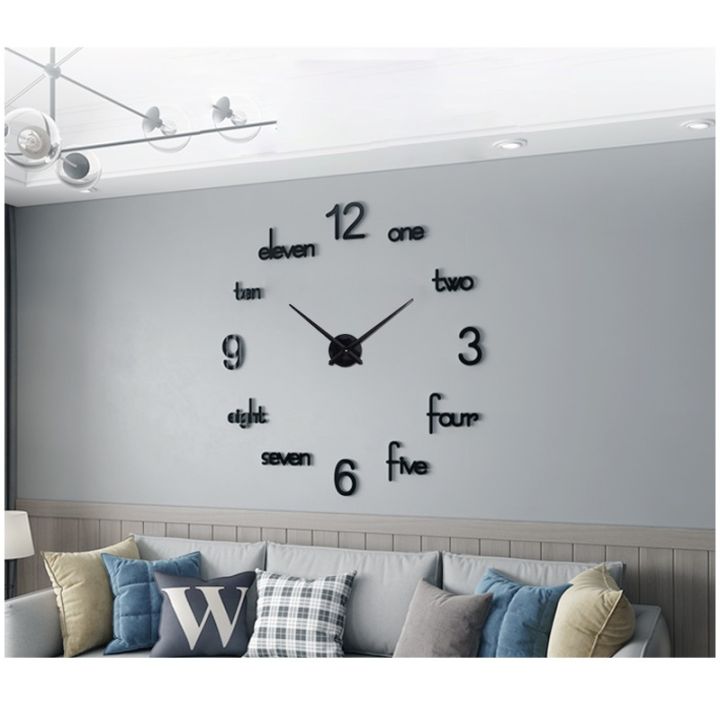 DECORA 3D Wooden Wall Clock | 24 Inch Wooden Clock | 3D Quartz Watch DIY Design Decoration Piece for Home Decor and Living Room | Numeric 3D Clock for Offices and Rooms and for Gifts | Modern Design High Quality Premium Clocks
