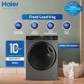 Haier  - 9kg - Front Loading Washing Machine - HW90-BP14959S8  ( Dual Spray / Smart Motor / Antibacterial Gasket / Heating Wash) 10 Years Haier Warranty.. 