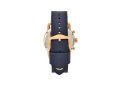 Fossil The Commuter Chronograph Navy Leather Watch For Men FS5404. 