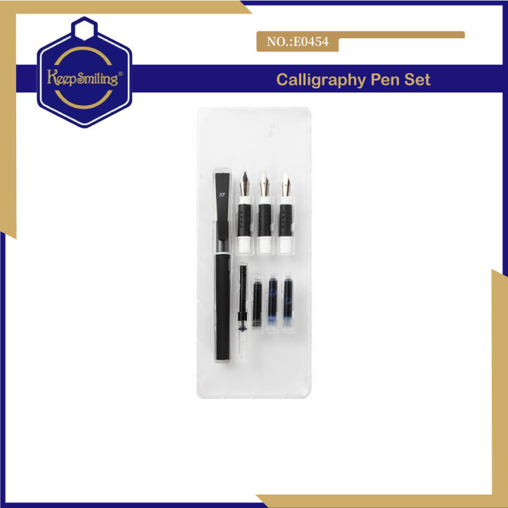 Keep%20Smiling%20E0454%208pcs%20Calligraphy%20Pen%20Set(4%20nibs,3ink,1pen)%20Best%20Pen%20For%20Calligraphy%20-%20Image%203