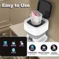 7L/8L/11L Mini Portable Washing Machine – Foldable Electric Laundry Bucket Washer – Compact Baby Clothes Washing Machine – Small Washer for Kids Clothes, Travel, Dorm & Home Use – Portable Foldable Washer with Spin Dryer Function – Baby Clothes Washer. 