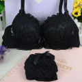 Glamour secrets Bridal Bra panty Set push up bra Plus Big Size 40D 42D 44D  for girls ladies women. 
