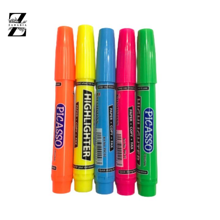 Highlighters%20Pen%20-%20Highlighter%20Stationery%20-%20Highlighting%20Text%20-%20School%20And%20Office%20Accessories%20-%20Picasso%20Highlighter%20Pack%20Of%205%20Multi%20Color%20-%20Image%203