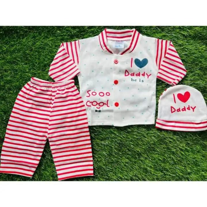 i Love Daddy Newborn Baba And Baby Dress
