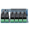 6 Channel RPi Relay Module Expansion Board for Raspberry Pi A+/B+/2B/3B. 