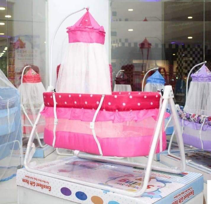 Baby%20Swing%20Cot%20Cradle%20with%20Multi-Color%20Coating%20and%20Mosquito%20Net%20-%20Image%202