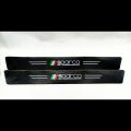 Sparco logo Carbon Fiber Car Door Sill Sticker - 4 Pcs Set. 