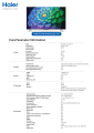 Haier 50" HQ LED/TV P7 Series/H50P7UX (4K UHD Google TV + Certified Android Smart + Ultra Slim)/2 Years Warranty. 