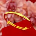 Sand gold jewelry niche design 5201314 love engraving bracelet, women stay together, meet the favorite push and pull bracelets. 