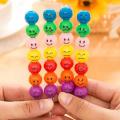 4 pieces Fun Face Emoticon Stacking Pencils-good qualityqualitys. 