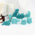 3D silicone mold Dinosaur candle mold Silicone Handmade plaster mold Pastry candy mold Elephant candle mold Ornaments mold Flip sugar cake mold Frog candle mold for DIY crafts Baking enthusiasts Cake. 